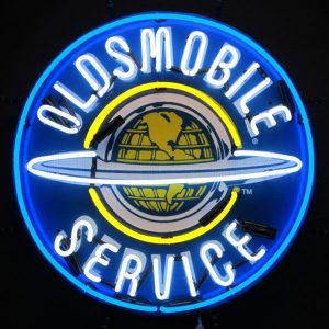 Gm Oldsmobile Service Neon Clock 15/"x15/" 8OLDSM-1