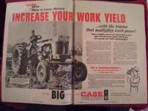 Vintage 1961 Case 830 Diesel Casomatic 2 Page Tractor Advertisement, Ad.