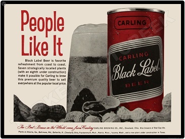 black label beer ad