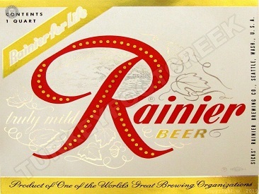 rainier beer label