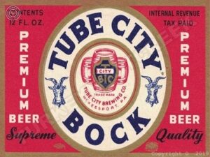 Vintage Look Tube City Bock Beer Collectible Metal Sign