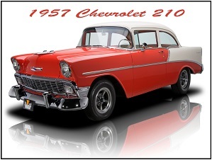 Collectible 1957 Chevrolet 210 New Metal Sign