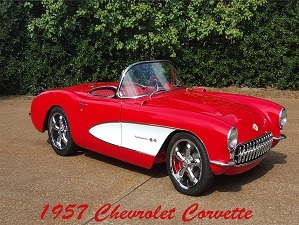 Collectible 1957 Chevrolet Corvette New Metal Sign