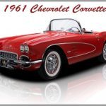 1961 chevrolet corvette red convertible