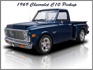 Collectible 1969 Chevrolet C10 Pickup Truck New Metal Sign