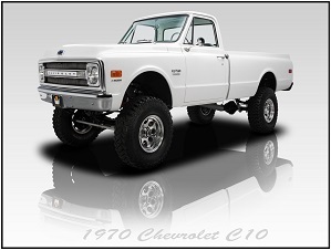 Collectible Chevrolet C10 Pickup Truck New Metal SignSuitable for framing or hanging,  has pre drilled holes. A nice piece of  20th century history.   Great coloration in the sign. The sign measures 9" x 12" This sign has a high quality baked on gloss finish.  Sign is crafted of aircraft grade quality aluminum.   Boxed Shipping included in the continental United States