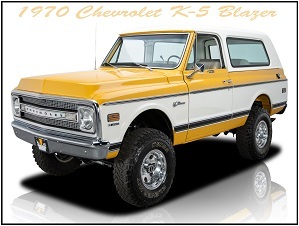 Collectible 1970 K5 Blazer New Metal Sign