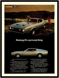 Collectible Mustang Mach 1 New Metal Sign
