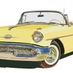 1957 oldsmobile 88 yellow