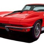 1967 corvette coupe red
