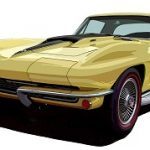 1967 corvette couple yellow