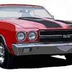 1970 chevrolet chevelle ss red