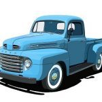 Ford 1948 – 1950 F-1 pickup truck blue