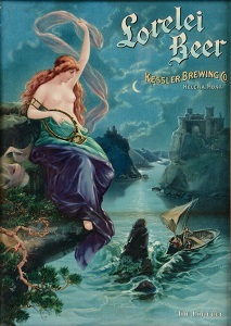 Lorelei Beer Vintage Look Collectible New Metal Sign