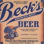 beck beer label