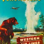western airlines yellowstone