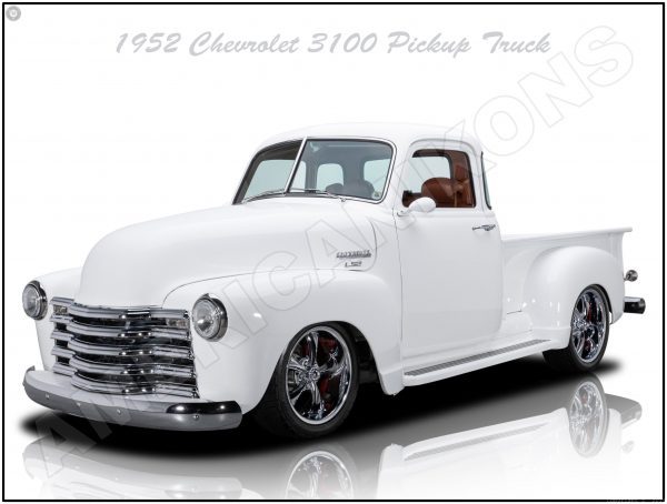 1952 chevrolet 3100 pickup truck white