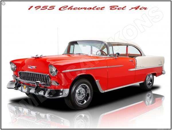 1955-chevrolet-bel-air red
