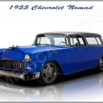 1955 chevrolet nomad Blue