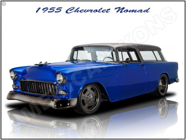 1955 chevrolet nomad Blue