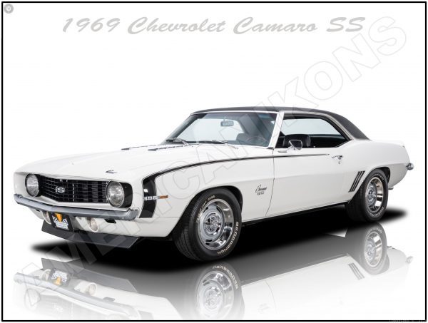 1969 chevrolet camaro ss White