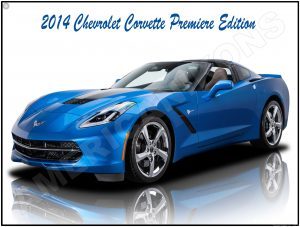 2014 Chevrolet Corvette Premiere Edition Collectible Metal Sign