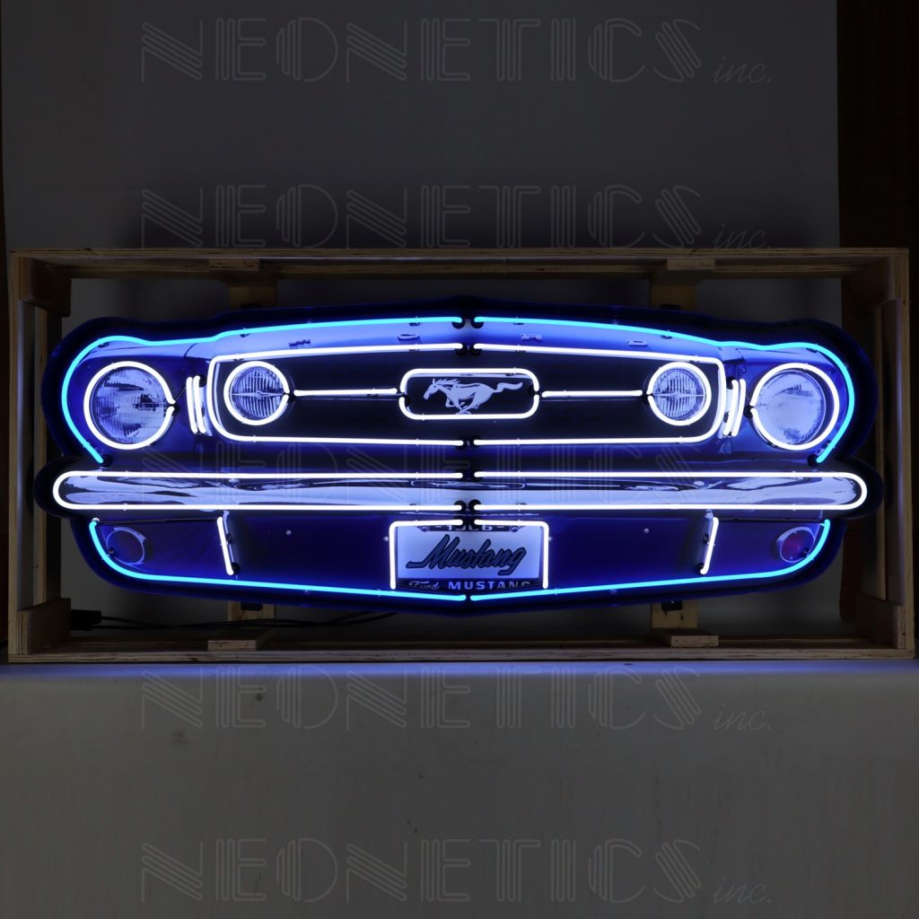 Ford Mustang Grill Neon Sign by Neonetics - American Ikons