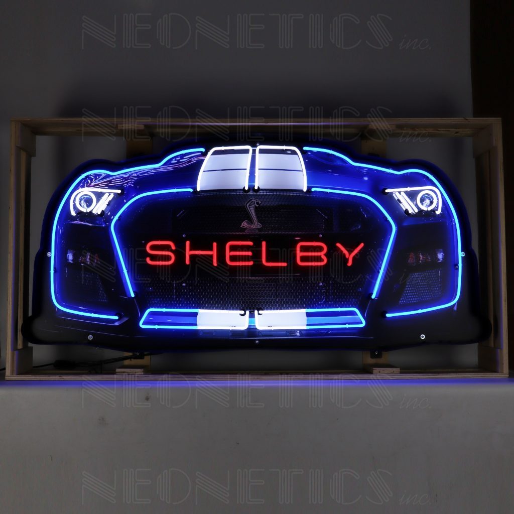 Ford Mustang Shelby Grill Neon Sign by American Ikons