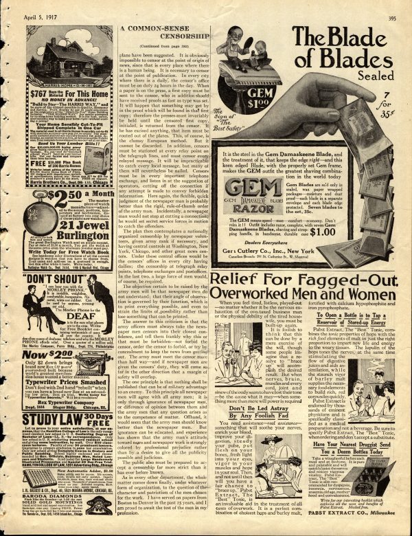 1917 gem razor blades