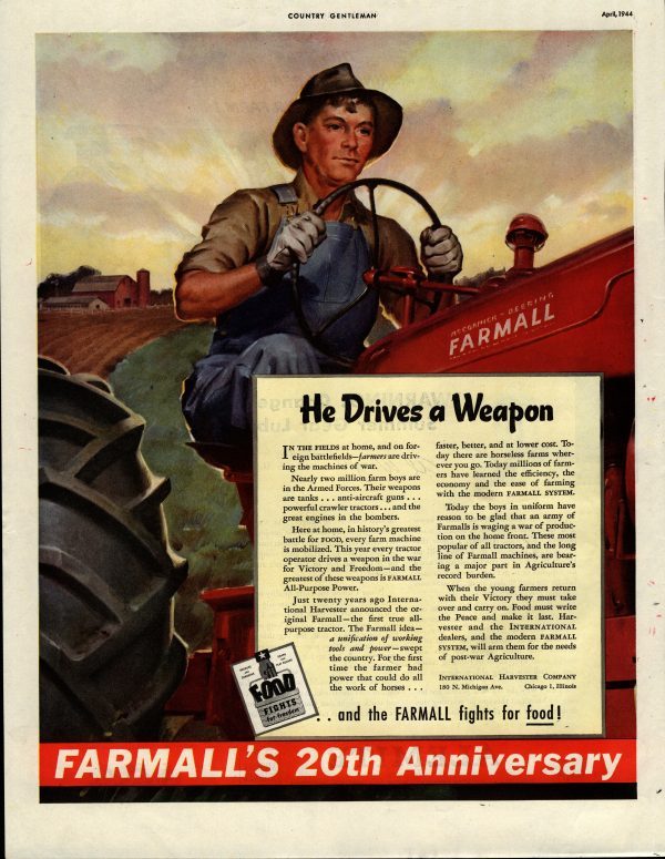 1944 Farmall Drives a Weapon