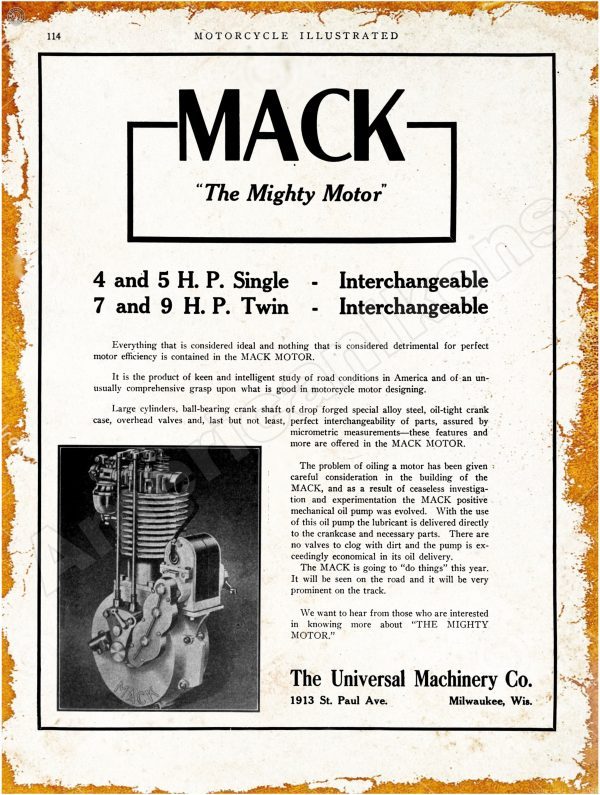 1913 mack motor