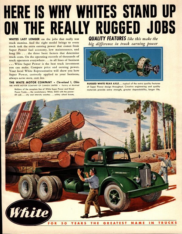 1950 White Logging Truck