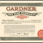 1922 Gardner Warranty