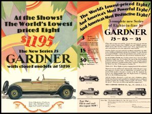 1928 Gardner Automobiles Collectible New Metal Sign: St. Louis, Missouri
