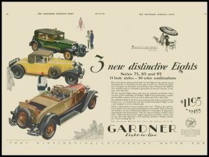 1928 Gardner Motor Car Collectible New Metal Sign: St. Louis, Missouri