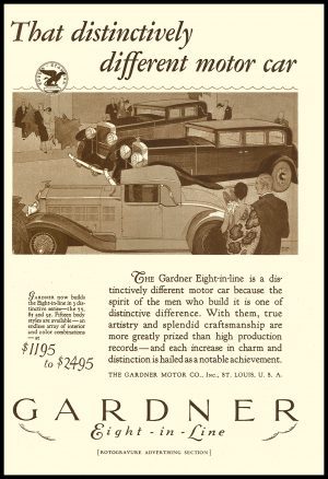 1928 Gardner Automobiles Collectible New Metal Sign: St. Louis, Missouri