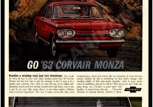 1963 Chevrolet Corvair Monza Collectible Metal SIgn