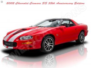 2002 Chevrolet Camaro SS Collectible Metal Sign: 35th Anniversary Edition
