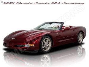 2003 Chevrolet Corvette Collectible Metal Sign: 50th Anniversary Edition