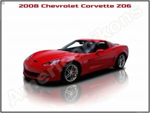 2008 Chevrolet Corvette Z06 Collectible Metal Sign