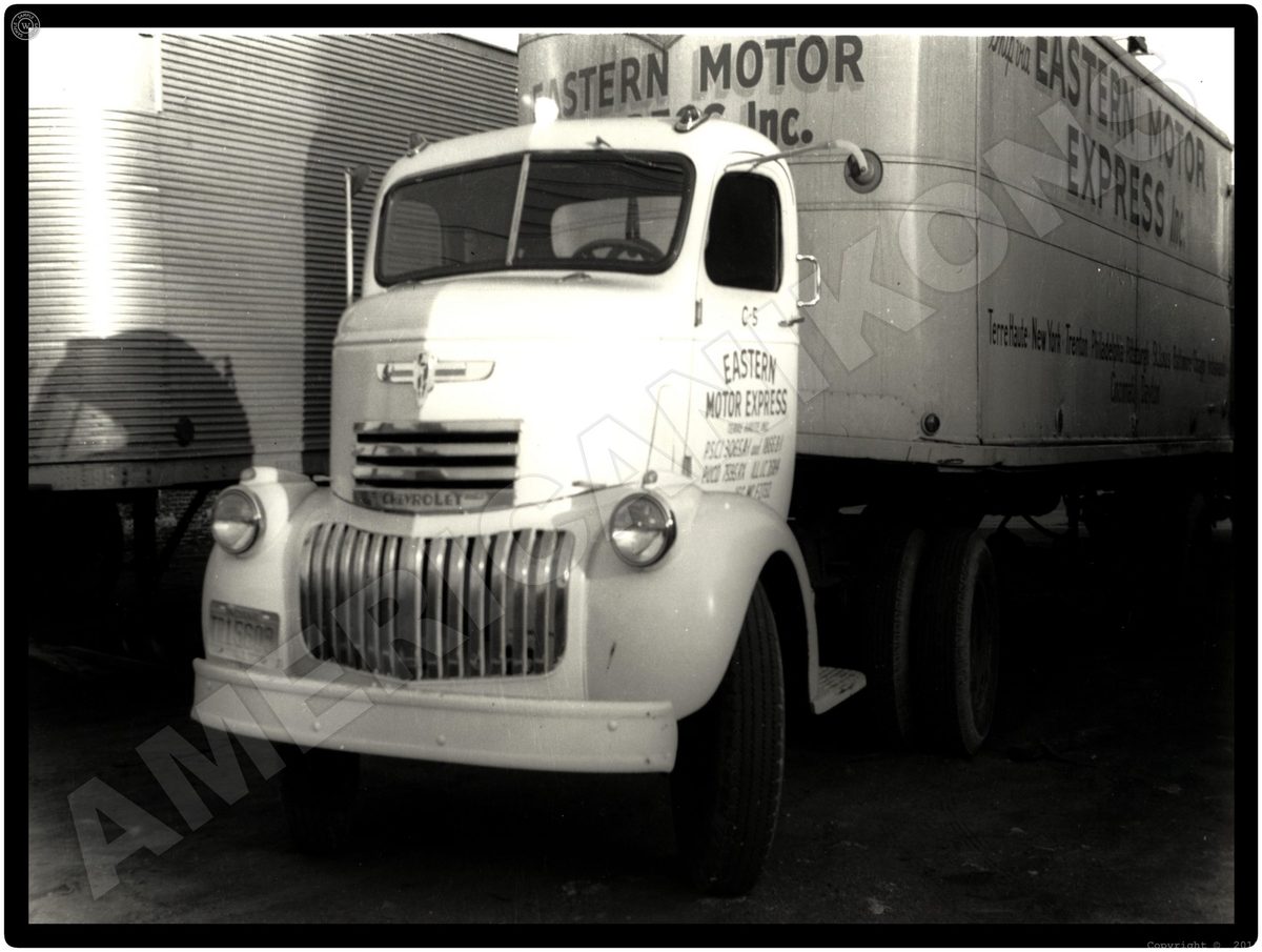 Chevrolet Trucks Collectible Metal Sign Eastern Motor Express Tractor