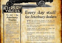 1920 Atterbury Trucks Collectible Metal Sign: Buffalo, New York