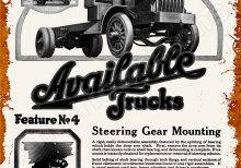 1920 Available Trucks Collectible Metal Sign: Chicago, Illinois
