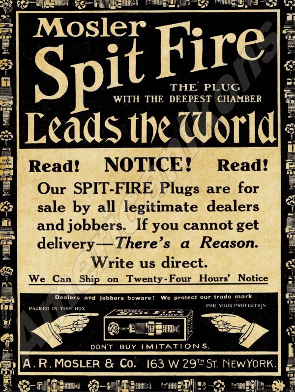 1911 Mosler Spark Plugs