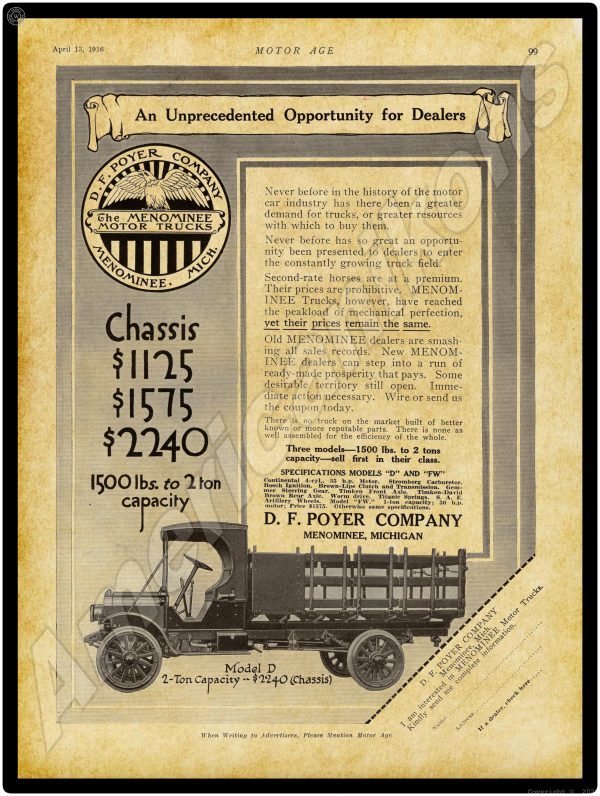 1916 Menominee Trucks 2