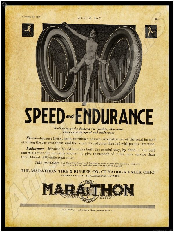 1917 Marathon Tires Marquee