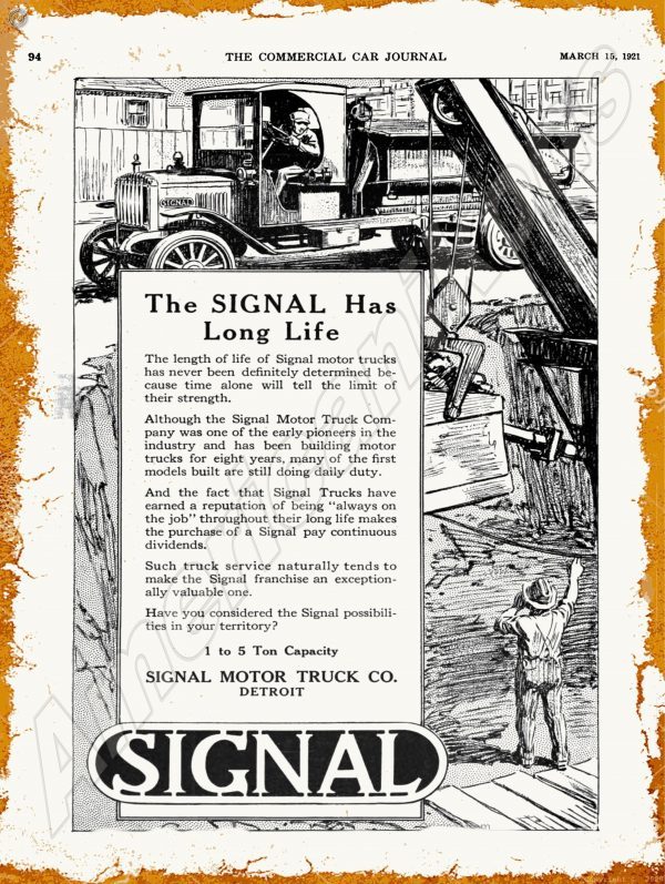 1921 Signal Trucks 1