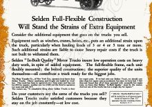 1922 Selden Motor Trucks Collectible Metal Sign: Rochester, New York
