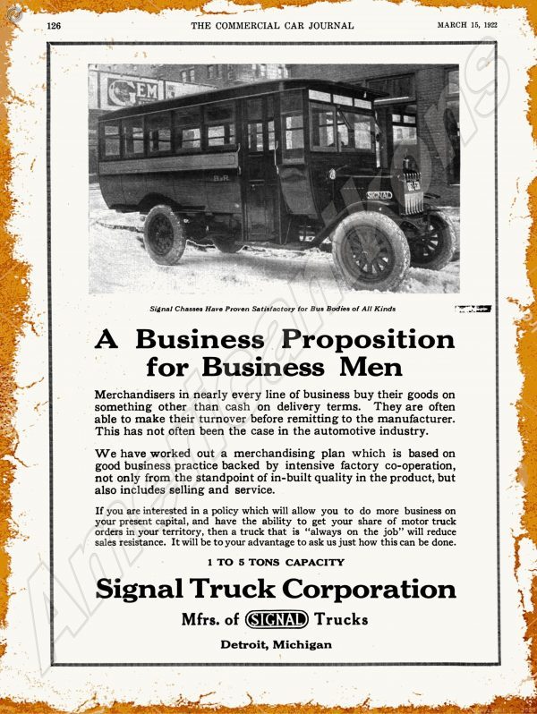1922 Signal Trucks 1