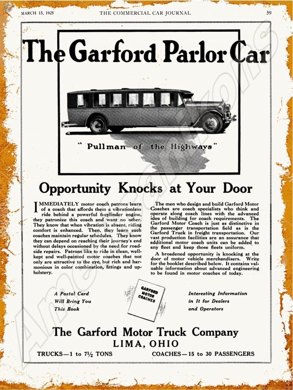 1925 Garford Parlor Car